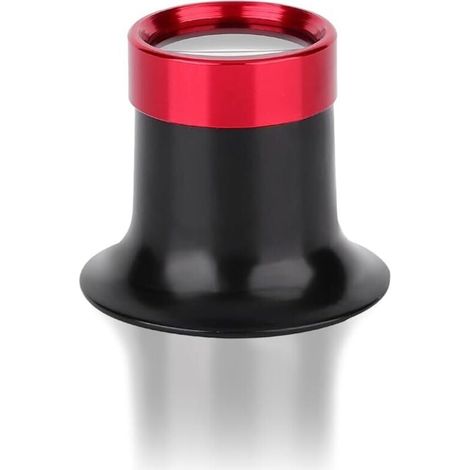 10X Loupe Horloger, Réparation de Loupe Oculaire en Alliage d'Aluminium Loupe de Bijoux Lentille Bijoutier d’Inspection pour Timbre Coin pour Lecture Tous Les Travaux de Précision Couture (1/4)