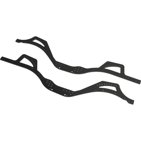 2 plaques latérales de châssis en fibre de carbone, légères et indéformables, pour voiture RC crawler Axial SCX10 Pro (1/5)