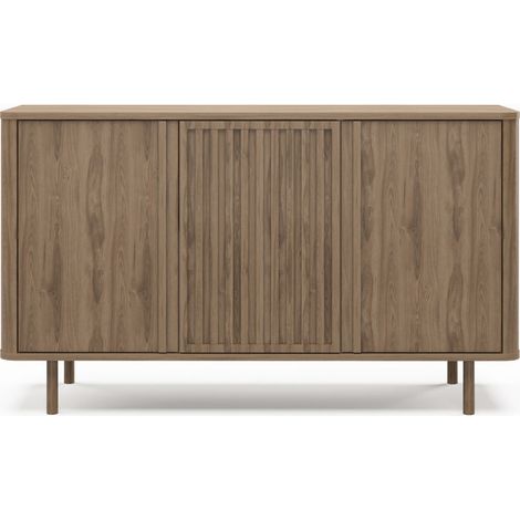 BLOOM - Buffet 3 portes 137 cm en mélamine - Chêne clair