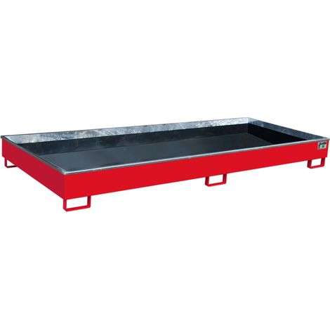 Bauer Südlohn Bac à étagère avec insert PE RW 3300-2 PE, laqué, rouge feu