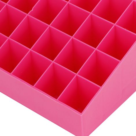 Boîte de Rangement Maquillage 36 Cases - Organisateur Cosmétique Rose pour Bureau Étagère à Lipsticks (1/5)