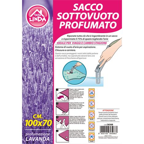 Tata Linda SACCHETTO SOTTOVUOTO MULTIUSO cm.120x70 12.00 pz