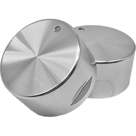 Boutons universels pour cuisinière - Lot de 2 - Alliage de zinc - Contrôle précis et verrouillage - Four et plaque de cuisson - Trou 6mm (1/5)