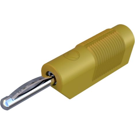 Hirschmann Test & Measurement VSB 20 Bananenstecker Stecker, gerade Stift-Ø: 4 mm Gelb 1 St.