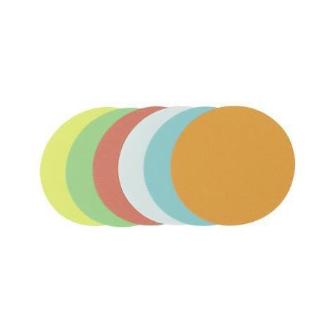 Moderationskarte 9,5cm 130g/m² Altpapier 100 % recycelt farbig sortiert 250 St./Pack. (1/4)