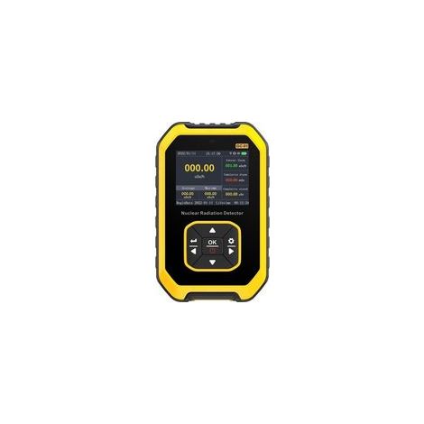 Compteur Geiger portable LCD – Détection rayons X, γ et β – Alarme sonore, optique et vibratoire – Batterie lithium rechargeable 1200mAh- (1/5)