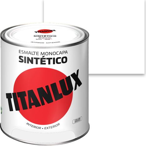 Esmalte Sintético Monocapa Brillante Blanco Decoración 750ml Titanlux