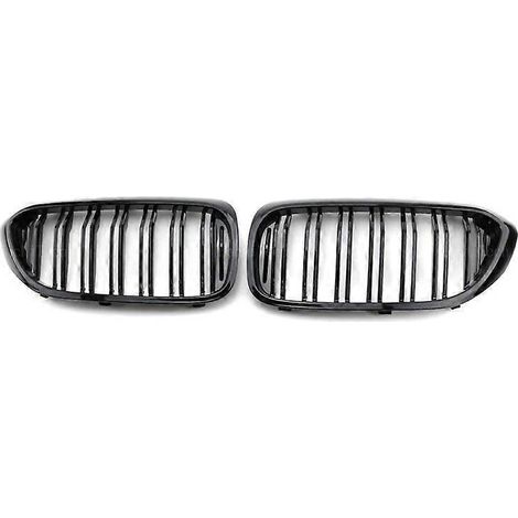 Frontstoßstangengrill „Nierengrill“ für BMW 5er G30 G38 (2016–2019), Doppellamellen-Ersatzgrill – Schwarz