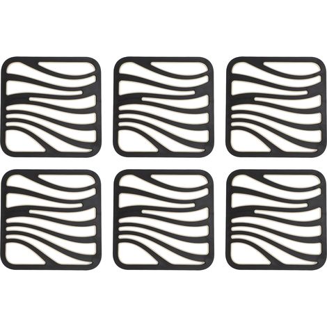 Hot Pot Pad Heat Resistant Prevent Slip Modern Hot Dish Holder for Kitchen Table Countertop 6pcs (1/5)