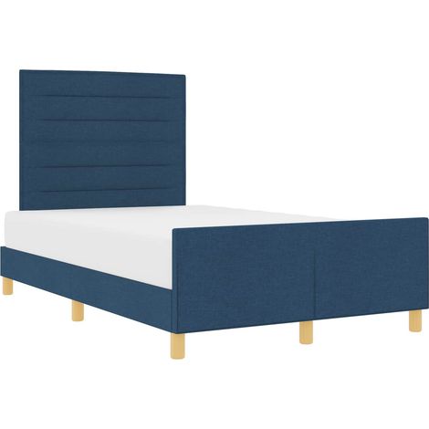 Maison Exclusive - Struttura del letto con testiera Blu 120 x 200 cm Tessuto