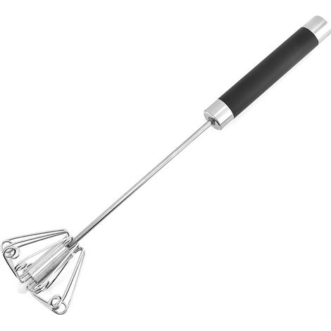 Fouet Manuel - Fouet à Pression en Acier Inoxydable - Pour Oeufs Crème Pâte - Usage Cuisine Maison - 1 Pièce (1/5)