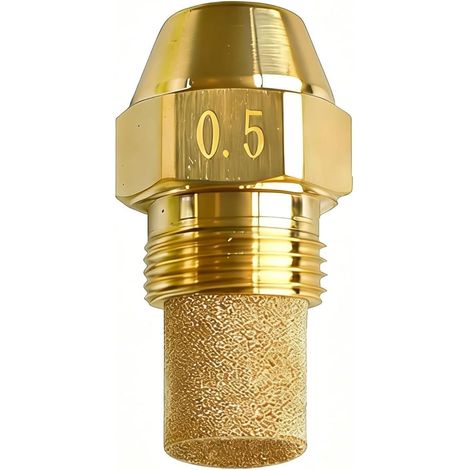 Oil Burner Nozzle, 60 Degrees, 0.5 USgal/h, (approx. 1.89 l/h) - Spray Angle 60° - Solid Cone Nozzle for Oil Heating, Diesel and Burning Heating Systems (1/5)