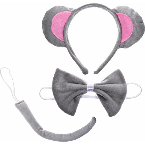 Headband with Ears  Adult Size, Costume, Cute, Bow Tie Kit, Photoshoots (1/5)