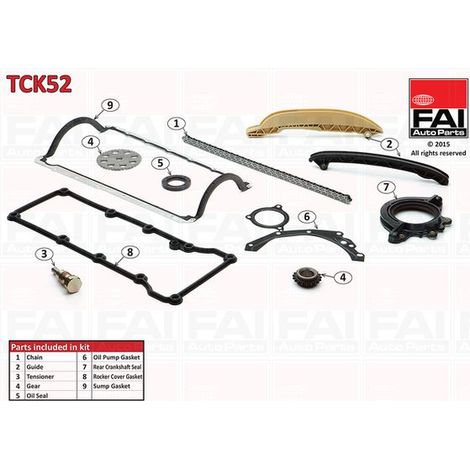 Kit de distribution par chaîne FAI AutoParts TCK52 FORD 1089822 XS6E6268AA