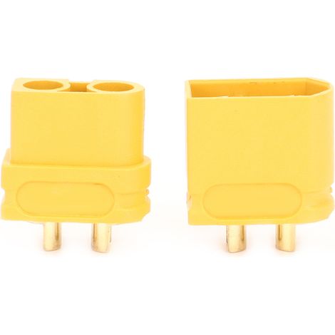 10 paires de connecteurs XT60U mâle/femelle en laiton plaqué or haute intensité pour modèles réduits d'avions radiocommandés (1/5)
