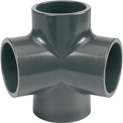Té 4 voies PVC pression 90° Ø 50 mm - Fitt