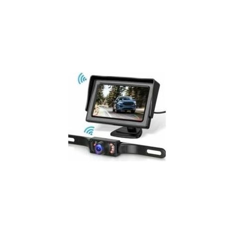 Kit de système de caméra de recul sans fil pour voiture / camion / fourgonnette / pick-up / camping-car 4.3 `` système de recul de vue arrière de moniteur (1/5)