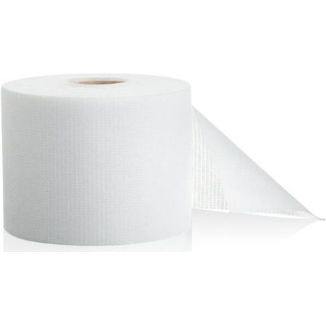 Non-woven fabric, white, 30 cm x 50 m, 1 roll Woven polyester fabric, waterproof, for repairing cracks in roofs (1/5)