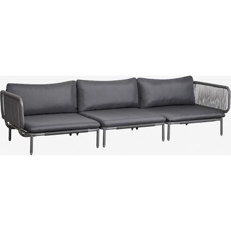 Divano da giardino modulare in 3 pezzi con 2 poltrone angolari Roubly SKLUM (1/5)