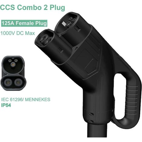 Prise de recharge rapide CCS Combo 2 Type 2 pour véhicules électriques (125 A/150 A) (1/5)