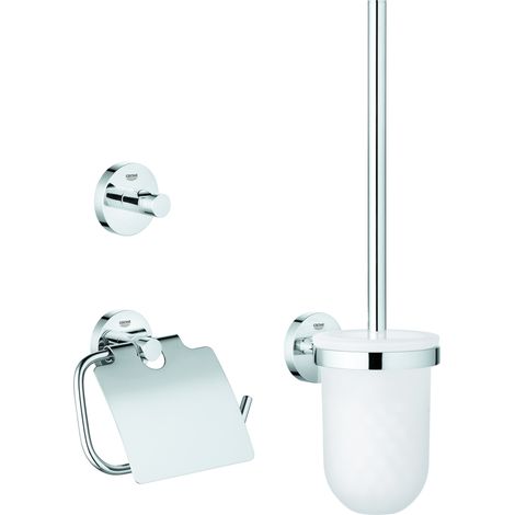 Grohe Essentials Kit WC 3 en 1 chromé, 40407001, 40407001