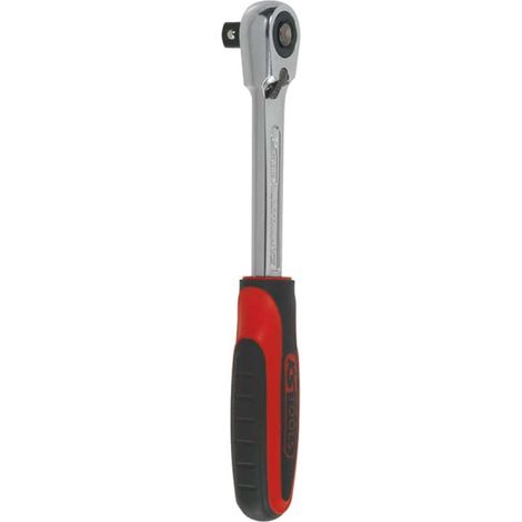 Carraca reversible KS TOOLS Ultimate - Cabezal extraplano - 3/8 pulgadas - 195 mm - 920.3800