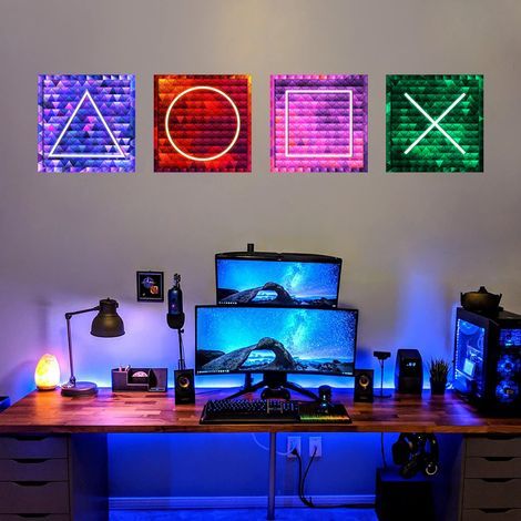 Stickers muraux 3D pour gamers, posters muraux pour gamers, autocollants pour gamers (1/5)