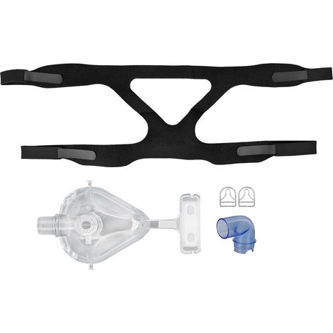 Masque Nasal Respirateur, Adaptateur Rotatif 360°, Sangles de Tête, Pinces, Kit de Couverture Nasale (1/5)