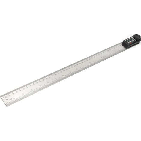 Elektronischer 2-in-1-Winkelmesser mit Digitalanzeige, 0-360°-Holzbearbeitungslineal, Multifunktions-Winkelmesser (500 mm) (1/5)