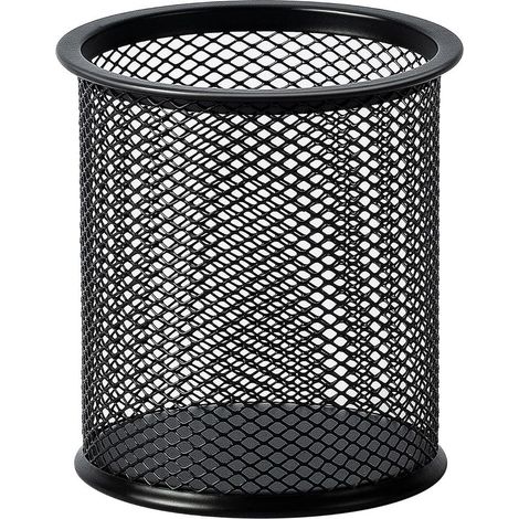 Tasse à stylos en maille métallique, 1 unités, lot de 1, noir (1/5)