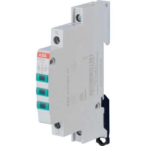Lampada modulare trifase verde 415/230V AC E219-3D 2CCA703901R0001