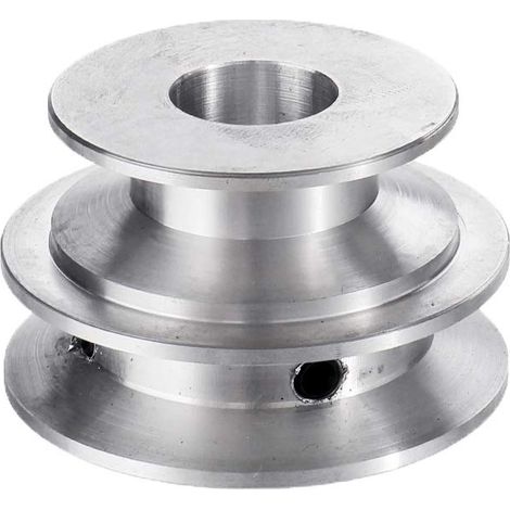 Aluminum Alloy Double Groove Pulley 40mm And 50mm, Fixed Bore V Shape Pulley 8-20mm For 10mm-8mm Belt (1/5)