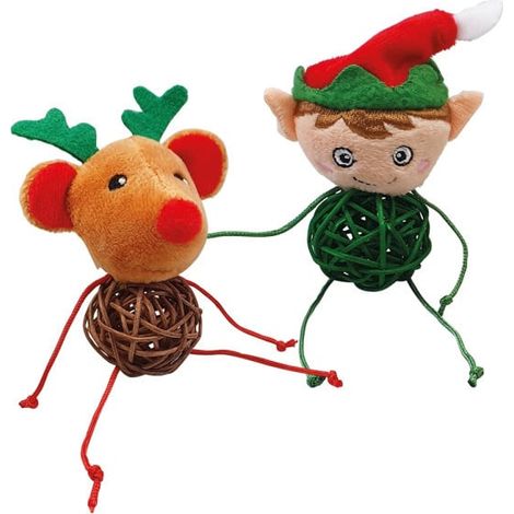 Nobby Katzenspielzeug Xmas Elf und Rentier Katzenspielzeug