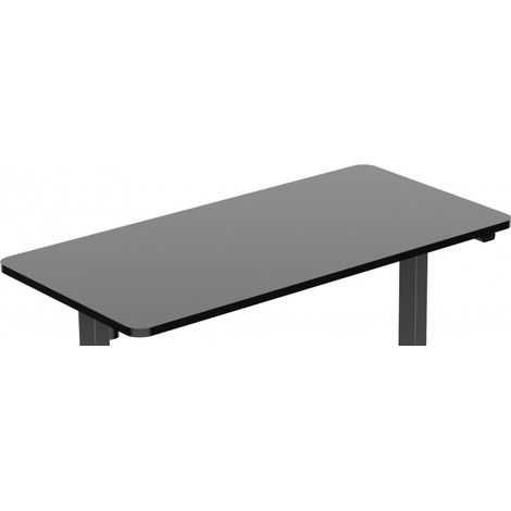Tischplatte 140x70 cm schwarz (1/2)