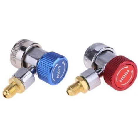 Lot de 2 Raccords rapides climatisation automobile R134A systèmes de climatisation haute pression basse pression