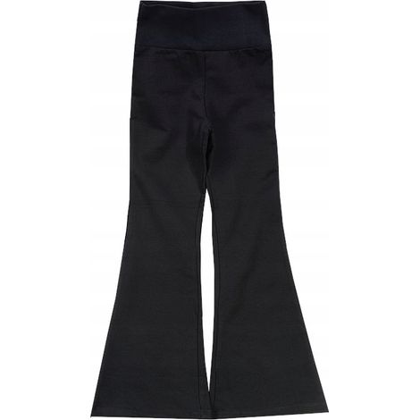 Mädchen-Schlaghosen, Schlaghosen, Schwarz 164 J193A