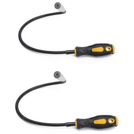 Outil de Ramassage - Barre Magnétique Flexible avec LED - 580 mm - Pince Magnétique - Force de Traction 8lb - Aimanté Ramasse (1/5)