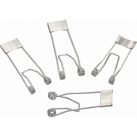Lot de 10 clips de fixation pour spots LED encastrés (52 x 19 mm) - Accessoires de sécurité pour l'installation de luminaires de plafond et spots LED (1/5)