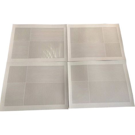 Manteles individuales resistentes al calor (juego de 4), Impermeables y resistentes a las manchas, Grosor medio, 40 x 30 x 0,2 cm, etc, Beige (1/5)