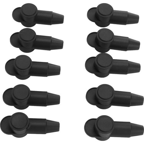 10 Capuchons Silicone Bornes Batterie Protection Universelle Sécurité Facile Installation Extrémités R pour Alternateurs Démarreurs (1/5)