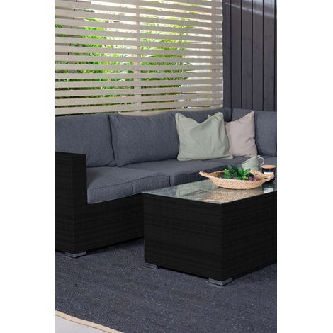 Amazon ensemble lounge 2 parties gris,noir. (1/2)