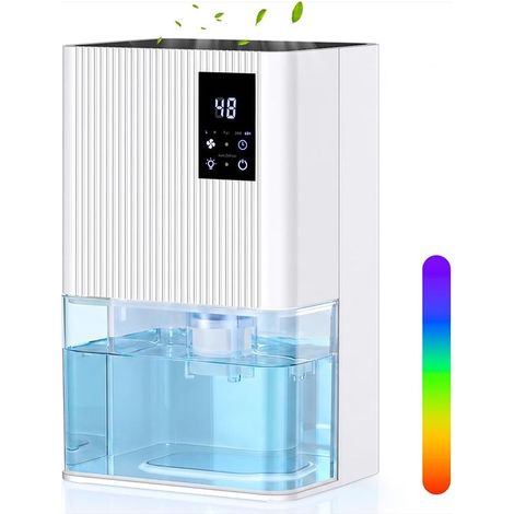 Déshumidificateur Électrique 2 Modes 1800ml, Déshumidificateur 500ml /jour (1/5)