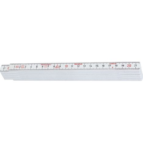 HULTAFORS Gliedermaßstab Kunststoff 1mx13mm weiß (1/3)