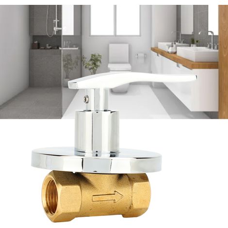 Grifo de esquina de 1/2 pulgada, InstaConceauproof, a prueba de fugas. Grifo de esquina de cobre de 1/2 pulgada con montaje oculto para cocina y baño. (1/5)