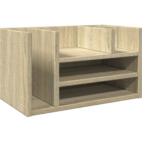 Organisateur de bureau chêne sonoma bois d'ingénierie CFW156799 (1/5)