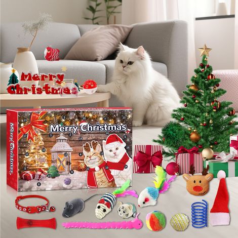 Calendrier De Lavent Chat - Jouet Sensoriel Pour Chats - Boîte Surprise À Déchirer - 24 Cases - Jouet Éducatif Et Apaisant - 1 Pièce (1/5)
