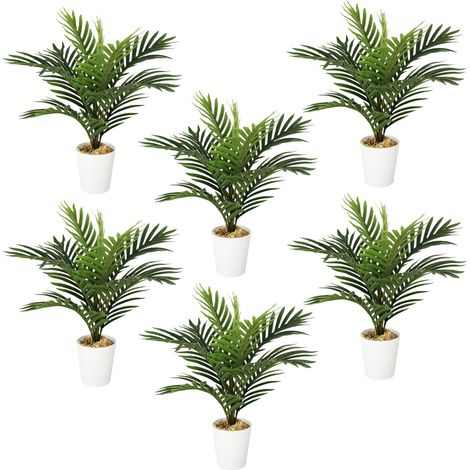 Pack of 6 x 50cm Artificial Mini Palm Tree (1/5)