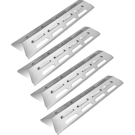 Plaque/protection thermique de rechange en acier inoxydable pour barbecue à gaz compatible avec certains modèles de marques Campingaz, Alice's Garden, Char-broil, CClife, Landmann et autres. (1/5)