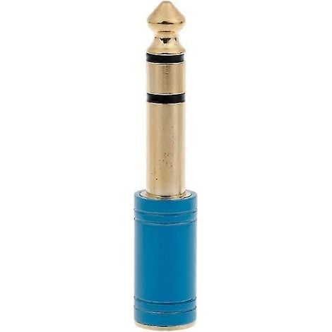 6.35mm to 3.5mm Adapter Gold Plated 6.35 Male to 3.5 Female Plug Converter (1/5)
