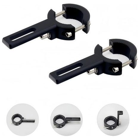 2 pièces Support Phare Moto, Support de fixation de phare antibrouillard, Supports de fixation de lampe de fourche avant 20 mm à 38 mm (1/5)